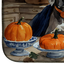 Load image into Gallery viewer, Weimaraner Fall Kitchen Pumpkins Dish Drying Mat