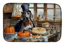 Load image into Gallery viewer, Weimaraner Fall Kitchen Pumpkins Dish Drying Mat