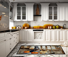 Load image into Gallery viewer, Weimaraner Fall Kitchen Pumpkins Runner Mat 28x58