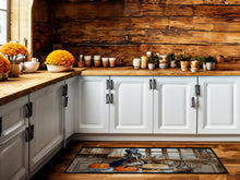Load image into Gallery viewer, Weimaraner Fall Kitchen Pumpkins Runner Mat 28x58