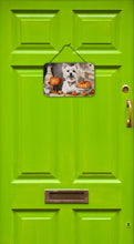 Load image into Gallery viewer, Westie Fall Kitchen Pumpkins Wall or Door Hanging Prints