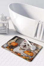 Load image into Gallery viewer, Westie Fall Kitchen Pumpkins Memory Foam Kitchen Mat