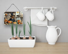 Load image into Gallery viewer, Yorkie Fall Kitchen Pumpkins Wall or Door Hanging Prints