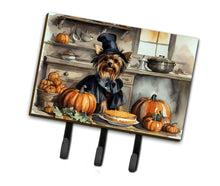 Load image into Gallery viewer, Yorkie Fall Kitchen Pumpkins Leash or Key Holder