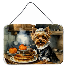 Load image into Gallery viewer, Yorkie Fall Kitchen Pumpkins Wall or Door Hanging Prints