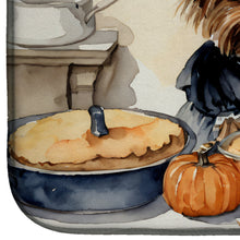 Load image into Gallery viewer, Yorkie Fall Kitchen Pumpkins Dish Drying Mat