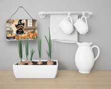 Load image into Gallery viewer, Yorkie Fall Kitchen Pumpkins Wall or Door Hanging Prints