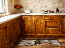 Load image into Gallery viewer, Yorkie Fall Kitchen Pumpkins Runner Mat 28x58