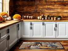 Load image into Gallery viewer, Basset Hound Fall Kitchen Pumpkins Runner Mat 28x58