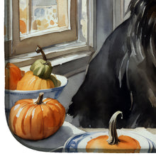 Load image into Gallery viewer, Belgian Sheepdog Fall Kitchen Pumpkins Dish Drying Mat