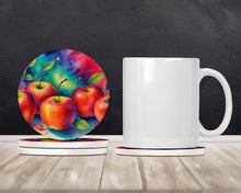 Load image into Gallery viewer, Colorful Apples Large Sandstone Coasters Pack of 4