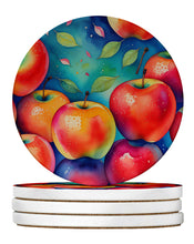 Load image into Gallery viewer, Colorful Apples Large Sandstone Coasters Pack of 4