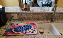 Load image into Gallery viewer, Colorful Blueberries Dish Drying Mat