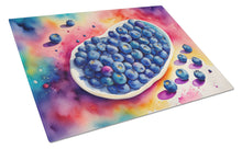 Load image into Gallery viewer, Colorful Blueberries Glass Cutting Boards – Durable, Decorative Kitchen Art Large