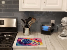 Load image into Gallery viewer, Colorful Blueberries Glass Cutting Boards – Durable, Decorative Kitchen Art Large