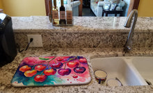 Load image into Gallery viewer, Colorful Cherries Dish Drying Mat