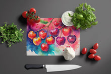 Load image into Gallery viewer, Colorful Cherries Glass Cutting Boards – Durable, Decorative Kitchen Art Large