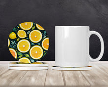 Load image into Gallery viewer, Colorful Lemons Large Sandstone Coasters Pack of 4