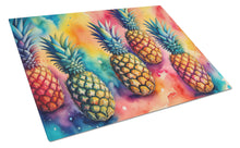 Load image into Gallery viewer, Colorful Pineapples Glass Cutting Boards – Durable, Decorative Kitchen Art Large