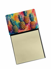 Load image into Gallery viewer, Colorful Pineapples Sticky Note Holder- Refiilable Desk Accessory Note Pad