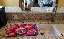 Load image into Gallery viewer, Colorful Pomegranates Dish Drying Mat