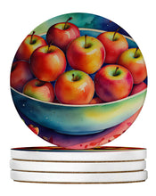Load image into Gallery viewer, Colorful Apples Large Sandstone Coasters Pack of 4