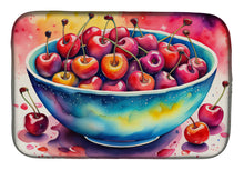 Load image into Gallery viewer, Colorful Cherries Dish Drying Mat