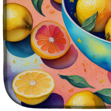 Load image into Gallery viewer, Colorful Lemons Dish Drying Mat