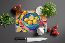 Load image into Gallery viewer, Colorful Lemons Glass Cutting Boards – Durable, Decorative Kitchen Art Large