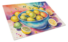Load image into Gallery viewer, Colorful Lemons Glass Cutting Boards – Durable, Decorative Kitchen Art Large