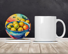 Load image into Gallery viewer, Colorful Lemons Large Sandstone Coasters Pack of 4