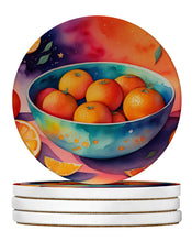 Load image into Gallery viewer, Colorful Oranges Large Sandstone Coasters Pack of 4