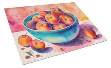 Load image into Gallery viewer, Colorful Peaches Glass Cutting Boards – Durable, Decorative Kitchen Art Large