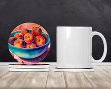 Load image into Gallery viewer, Colorful Peaches Large Sandstone Coasters Pack of 4
