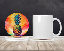 Load image into Gallery viewer, Colorful Pineapple Large Sandstone Coasters Pack of 4