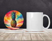 Load image into Gallery viewer, Colorful Pineapple Large Sandstone Coasters Pack of 4