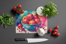 Load image into Gallery viewer, Colorful Pomegranates Glass Cutting Boards – Durable, Decorative Kitchen Art Large