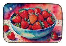 Load image into Gallery viewer, Colorful Strawberries Dish Drying Mat