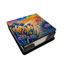 Load image into Gallery viewer, Colorful Agapanthus PU Leather Note Paper Holder