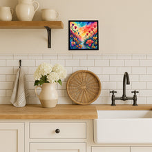 Load image into Gallery viewer, Colorful Alstroemerias Framed Metal Print