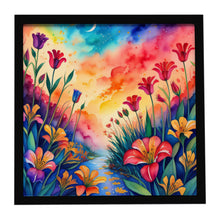 Load image into Gallery viewer, Colorful Alstroemerias Framed Metal Print