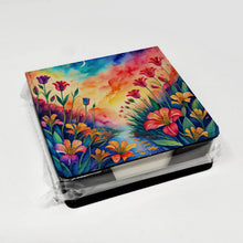 Load image into Gallery viewer, Colorful Alstroemerias PU Leather Note Paper Holder