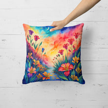 Load image into Gallery viewer, Colorful Alstroemerias Fabric Decorative Pillow
