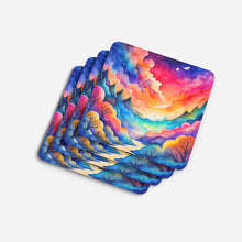 Load image into Gallery viewer, Colorful Amaranths Foam Coaster