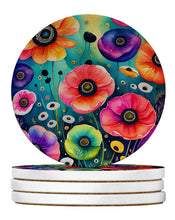 Load image into Gallery viewer, Colorful Anemones Large Sandstone Coasters Pack of 4