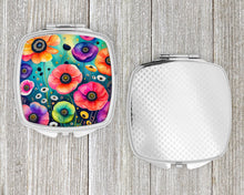 Load image into Gallery viewer, Colorful Anemones Compact Mirror – Stylish Purse Mirror with Artistic Covers