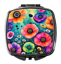 Load image into Gallery viewer, Colorful Anemones Compact Mirror – Stylish Purse Mirror with Artistic Covers