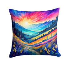 Load image into Gallery viewer, Colorful Annual Larkspur Fabric Decorative Pillow