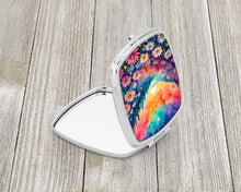 Load image into Gallery viewer, Colorful Asters Compact Mirror – Stylish Purse Mirror with Artistic Covers