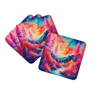 Load image into Gallery viewer, Colorful Astilbe Foam Coaster